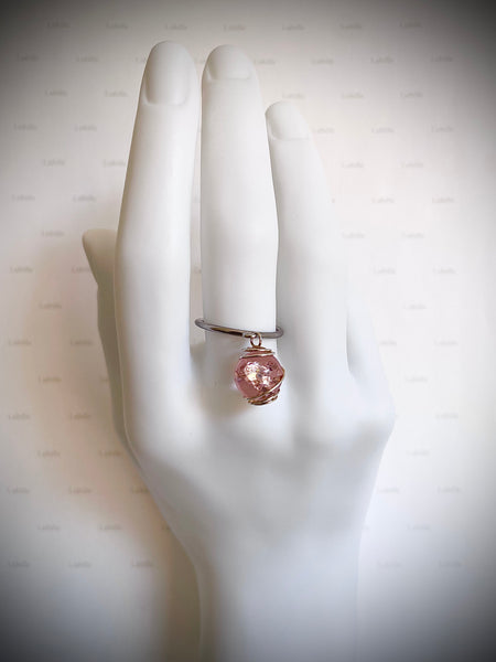 Bague « rose ballerine »
