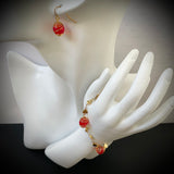 Parure or ""rouge écarlate""