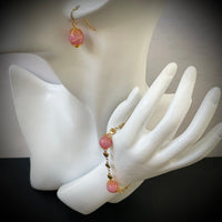 Parure or "rose.bonbon"