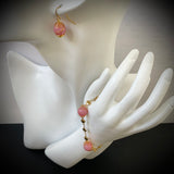 Parure or "rose.bonbon"