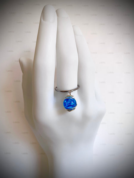 Bague « bleu azur »