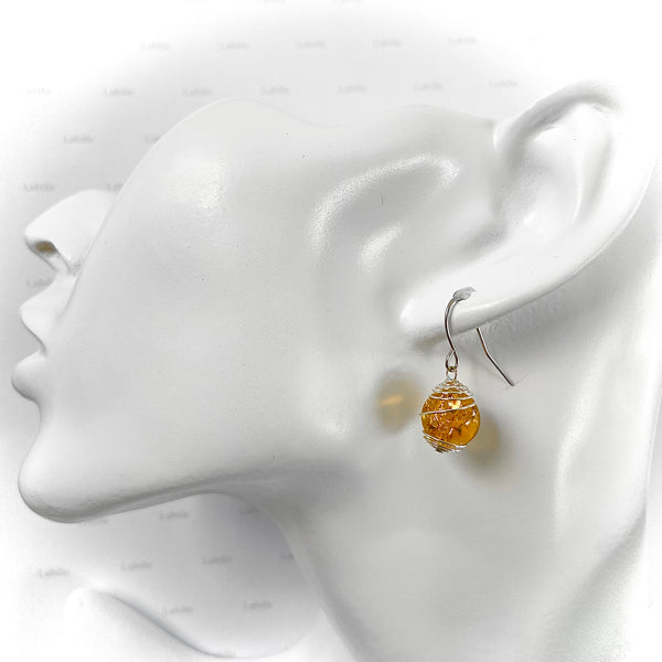 Boucles "trésor.ambré"