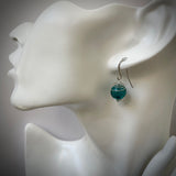Boucles "bleu.paon"