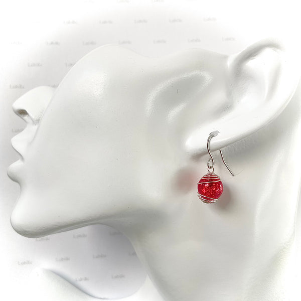 Boucles "rouge.écarlate"