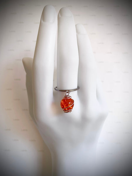 Bague « orange vitaminé »