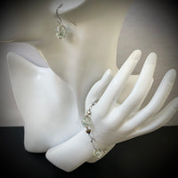 Parure argent "perle de rivière"