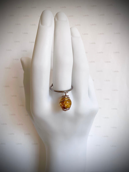 Bague « trésor ambré »