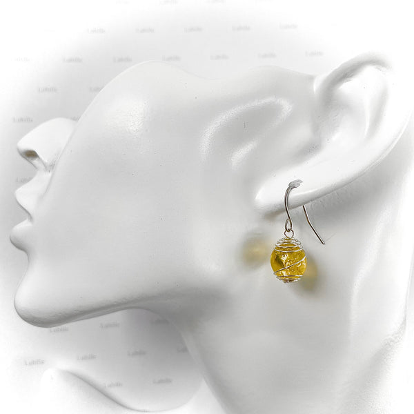 Boucles "soleil.jaune"