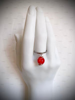Bague « orange flamme »