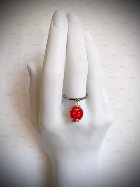 Bague « orange flamme »