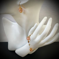 Parure or "rose.ballerine"