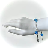 Bracelet arg "bleu azur"