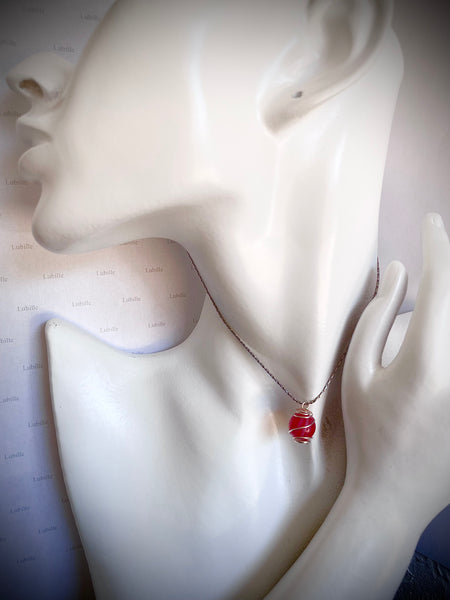 Collier« bonbon rouge »