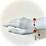 Bracelet or "rouge écarlate"