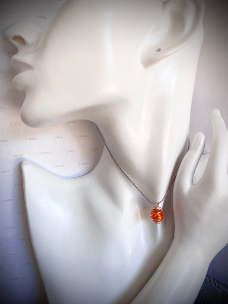 Collier « orange vitaminé »
