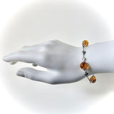Bracelet arg "trésor ambré"
