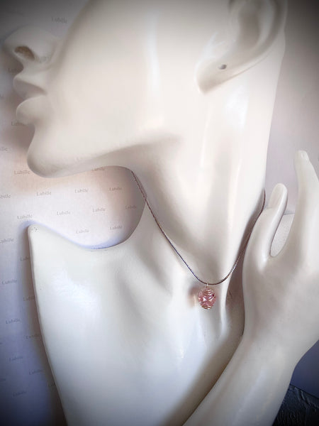 Collier « rose ballerine »