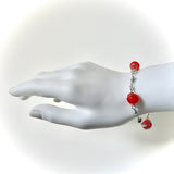 Bracelet arg "orange flamme"