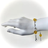 Bracelet arg "soleil jaune"