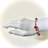 Bracelet or "rouge écarlate"