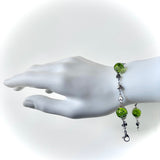 Bracelet arg "thé.vert"
