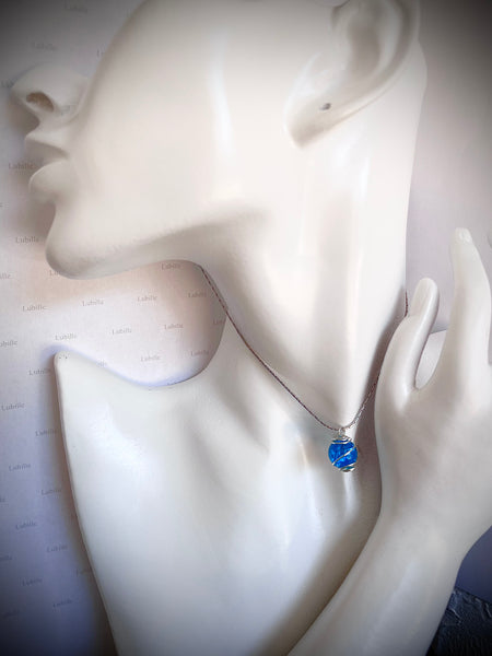 Collier « bleu azur »