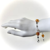 Bracelet arg "trésor ambré"