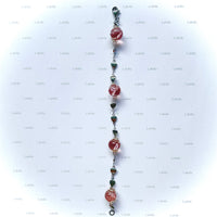 Bracelet arg ""rose ballerine""