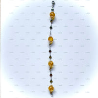 Bracelet arg "soleil jaune"