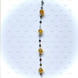 Bracelet arg "soleil jaune"