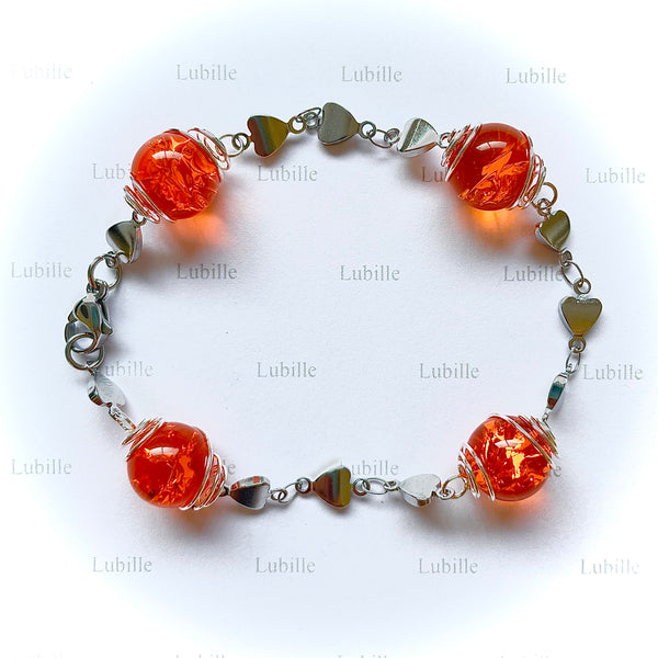 Bracelet arg "orange vitaminé"
