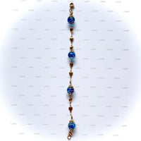 Bracelet or ""bleu azur""