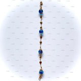 Bracelet or ""bleu azur""