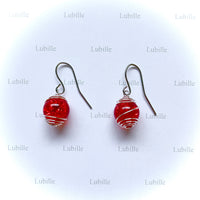 Boucles "rouge.écarlate"
