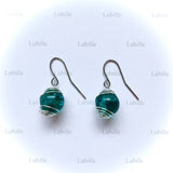 Boucles "bleu.paon"