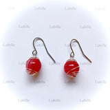 Boucles ""bonbon rouge""