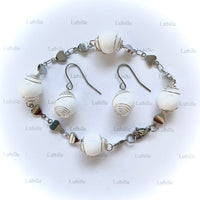 Parure arg "blanc pur"