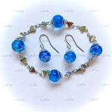 Parure arg ""bleu azur""
