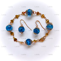 Parure or "bleu.azur"