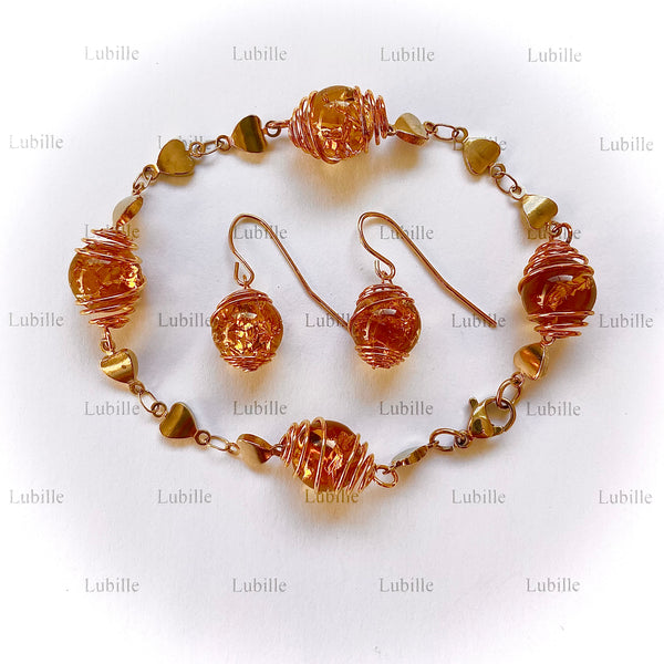 Parure or ""trésor ambré""